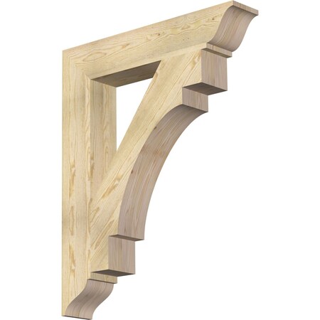 Ekena Millwork Merced Traditional Rough Sawn Bracket, Douglas Fir, 6"W x 34"D x 42"H BKT06X34X42MRC01RDF